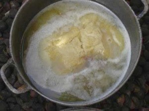 Cooling shea butter...