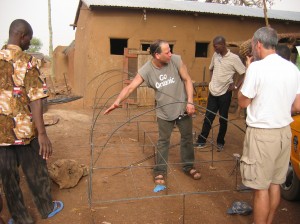 Demonstrating the new solar drier concept.
