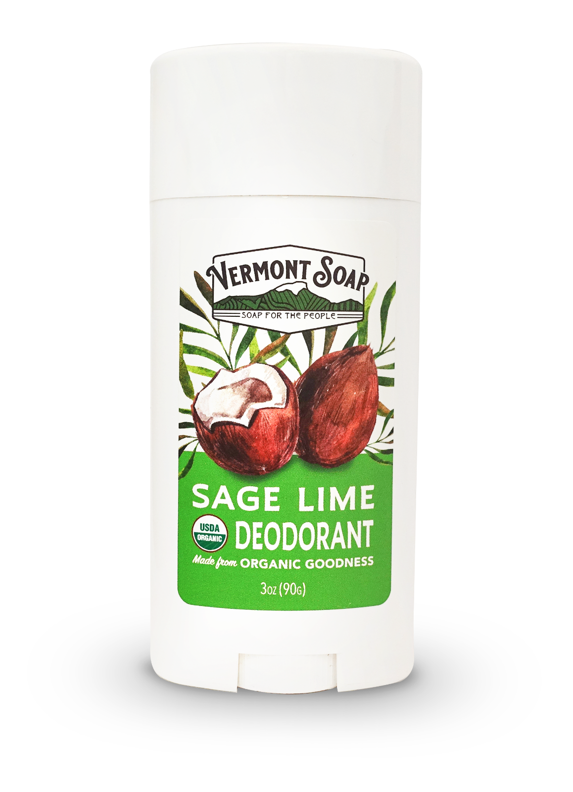 Vermont Soap Organic Deodorant - Sage Lime
