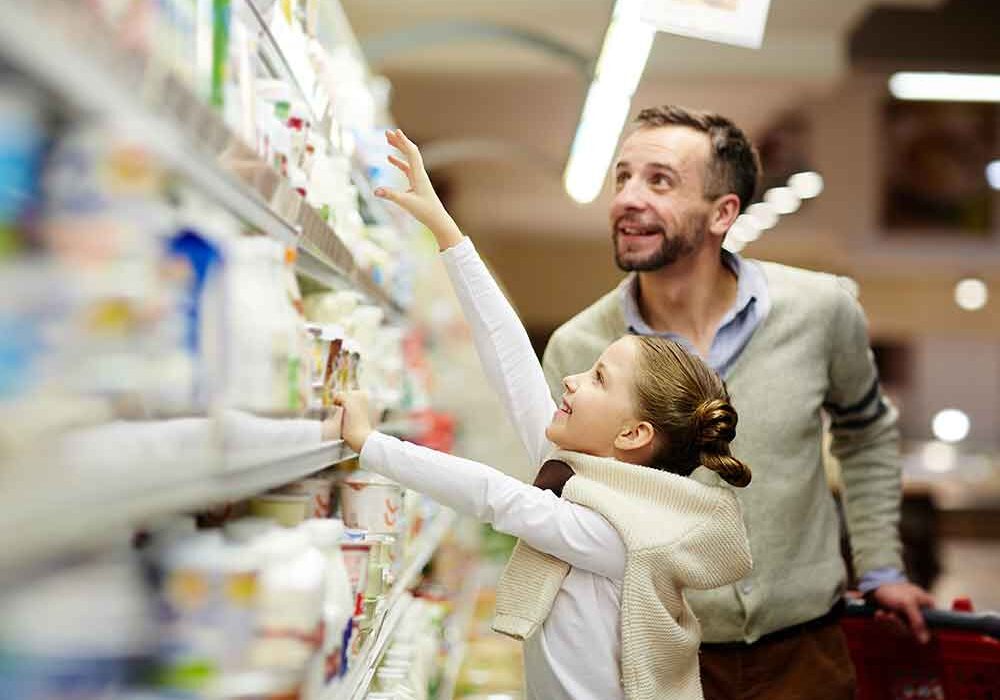 Father and Daughter Shopping